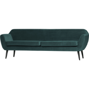 WOOOD Rocco 3-Zitsbank - Velvet - Teal - 75x230x82