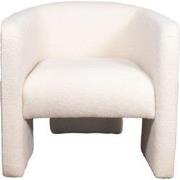 Fauteuil Wit - Teddy Stof - Fauteuil Semmie