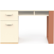 Bureau met 1 deur, 1 lade en 2 open vakken L120 cm - CAMILLIA