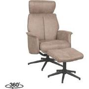 Relaxfauteuil Verdal + Hocker 77x79x109 cm