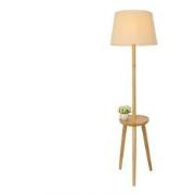 QUVIO Vloerlamp - Hout - Met Tafeltje - Scandinavisch - Woonkamer - Sf...