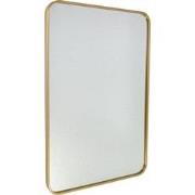 Fragix Boston Spiegel Rechthoekig - Goud - Metaal - 90x60