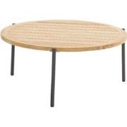 Yoga Coffee Tafel Natural Teak Antracite dia. 90 cm