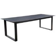 Teeburu table 240x100cm. alu black/slate