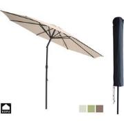 Kopu® Valencia Parasol Rond 300 cm met Beschermhoes - Creme