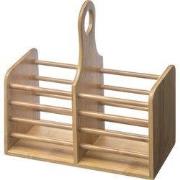 Decopatent® Bestek Organizer - Bamboe hout - 2 grote vakken - Keuken b...