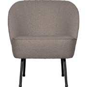 BePureHome Fauteuil Vogue - Velvet - Naturel - 69x57x70