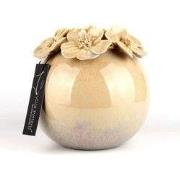 Villa Pottery  Mosterd Gele bloemenvaas Jolie - 14x14x16