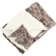 4goodz Eskimo super zachte en grote fleece Plaid - 125x150 cm - Grijs