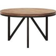 DTP Home Coffee table Odeon round medium,35xØ60 cm, recycled teakwood