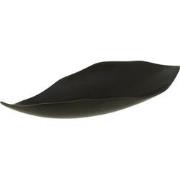 J-line - Plateau Blad Aluminium Zwart Small - 34x12x6cm