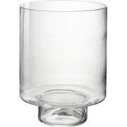 J-line - Windlicht Recht Glas Transparant - 26.5x26.5x36cm