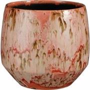 Mica Decorations Bloempot Harris - 25x25x22 cm - Keramiek - Rood