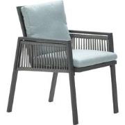 Garden Impressions Brendon lounge dining stoel mint grijs - inclusief ...