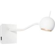 Moderne LED Wandspot Bollo - Wit - 11.5/11.5/35cm - Dimbaar - plafonni...