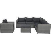 Garden Impressions Altea loungeset 5-delig incl. lounge tuinstoel - gr...