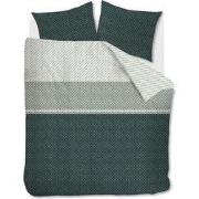 Beddinghouse Dekbedovertrek Imre Green-2-persoons (200 x 200/220 cm)