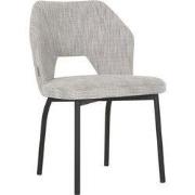 MUST Living Dining chair Bloom,82x54x57 cm, polaris light grey