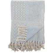 Bloomingville - Plaid Rodion blauw