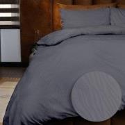 Emboss Dekbedovertrekset Zebra - Antraciet - 140x220 + 1*60x70 cm