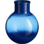 Mica Decorations Vaas Bolero - 24x24x31 cm - Glas - Blauw