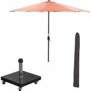 Garden Impressions Lotus stokparasol Ø300 cm - koper incl 40 kg Eureka...