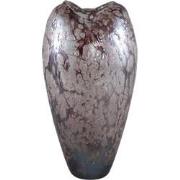 PTMD Michellee Purple Solid Glass Vase Round Smoke L
