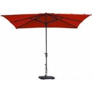 Stokparasol Syros 280 x 280 cm brick red zonwering