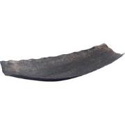 PTMD Semin Silver Alu Rectangle Rustic Bowl Wavy Edge L