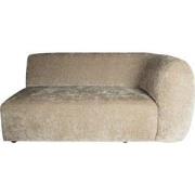 PTMD Lujo Sofa Cream Fiore Fabric 2 Seater Arm Right