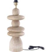 PTMD Callain Natural Mango Wood Table Lamp Base Round