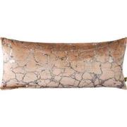 PTMD Kyleen Gold Velvet Rect Cushion Crackle Print