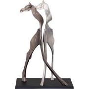 PTMD Skye Black Alu Statue Giraffe Shaped Small