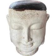 PTMD Makayla White Buddha Shaped GRC Statue