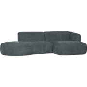 WOOOD Polly Chaise Longue Rechts - PES - Blauw/Groen - 71x258x150