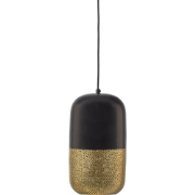 WOOOD Tirsa Hanglamp - Metaal - Zwart/Brass - 36x20x20