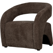 BePureHome Radiate Fauteuil - Textured - Espresso - 73x73x74