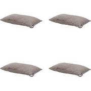 Madison -  Hoofdkussen Panama taupe - Ca. 24x40 cm - Set van 4