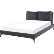 Beliani MELLE - Tweepersoonsbed-Grijs-Chenille