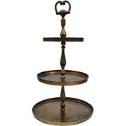 3 Laags Etagere Rond Goud - Machu Pichu