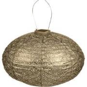 Lumiz Solar Buitenlampion - Ikat Oval - 40 cm - Goud