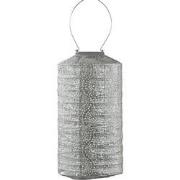 LUMIZ Solar Lampion Occult Cylinder - 18 cm - Zilver