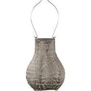 LUMIZ Solar Lampion Lace Bulb - 16 cm - Taupe