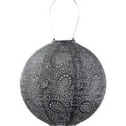 LUMIZ Solar Lampion Paisley Rond - 30 cm - Donker Grijs