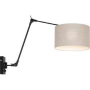 Moderne Wandlamp Luxora Grijs