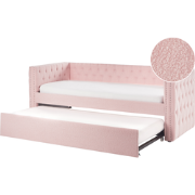 Beliani GASSIN - Kinderbed-Roze-Bouclé