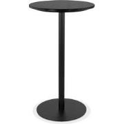 Ronde hoge tafel CORY zwart