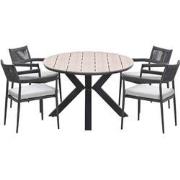 Garden Impressions Tineo tuinset 5-delig - Tulli tuintafel 180x115 cm ...