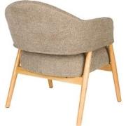 Housecraft Living Indy Fauteuil met armleuning Donker bruin/ donker Be...