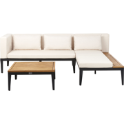 Beliani BRACCIANO - Loungeset-Beige-FSC® gecertificeerd acaciahout